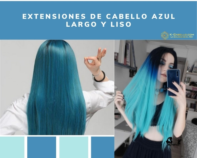 Extensiones-de-cabello-azul-largo-y-liso