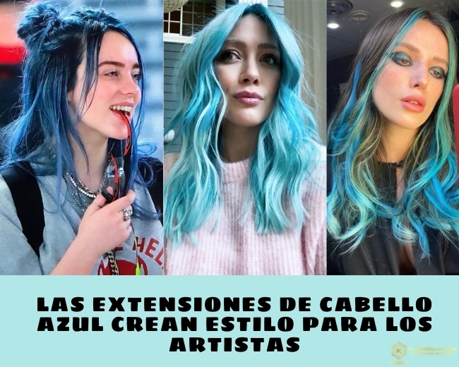 Las-extensiones-de-cabello-azul-crean-estilo-para-los-artistas