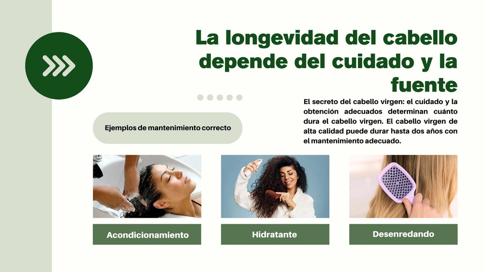 El secreto del cabello virgen