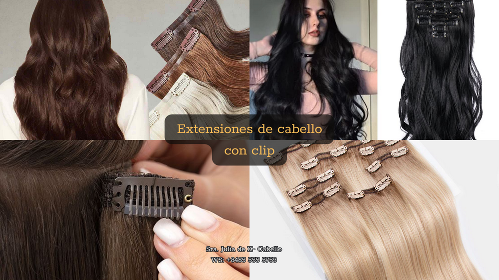 Extensiones de cabello con clip