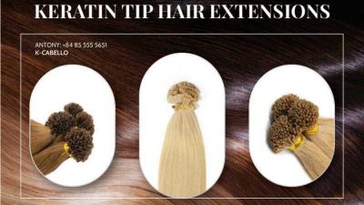 Extensiones de cabello de queratina de Vietnam