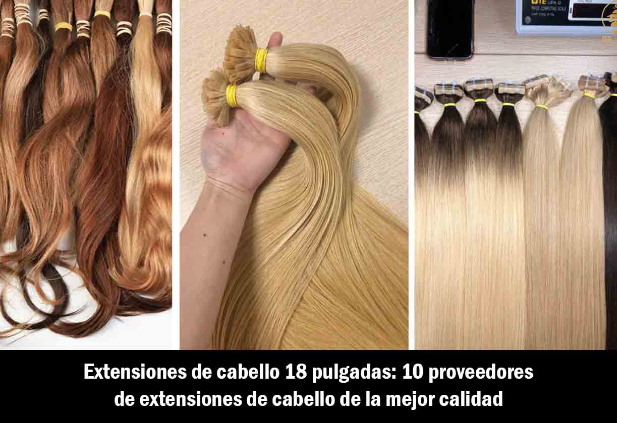 Extensiones de cabello 18 pulgadas: 10 proveedores de extensiones de cabello de la mejor calidad