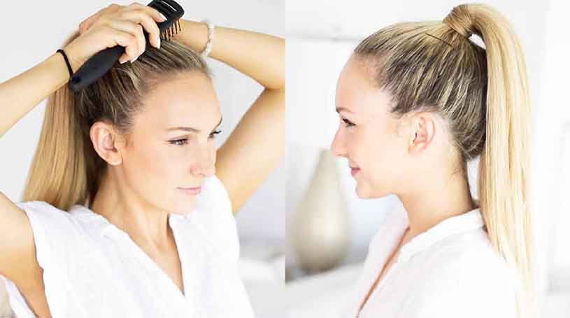 Coleta alta y voluminosa – Inspirada en Ariana Grande